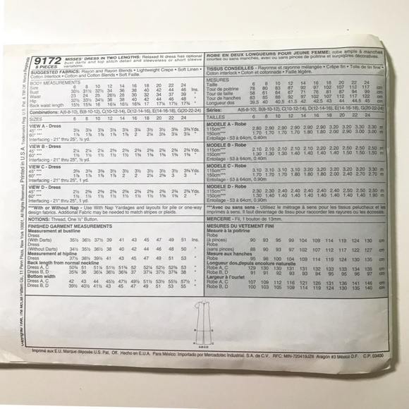 McCall's Dress Patterns - Picture 6 of 10